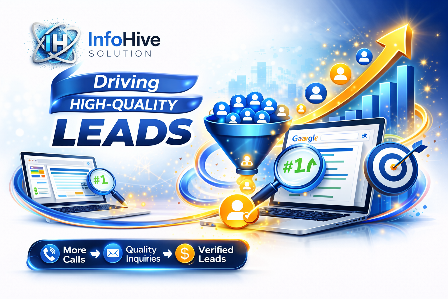 lead generation funnel high quality leads conversion marketing dashboard